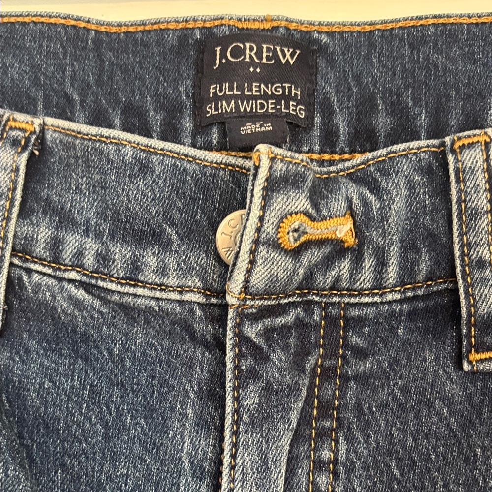 J. Crew Dark Blue slim Wide leg size 29 - Picture 2 of 4